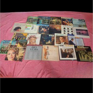 Vinyl Record Lot 23 Romantic Classical Dance Oldies Orchestra Love Songs Lps 12"